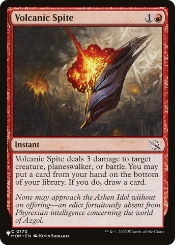 Volcanic Spite [The List] - The Mythic Store | 24h Order Processing