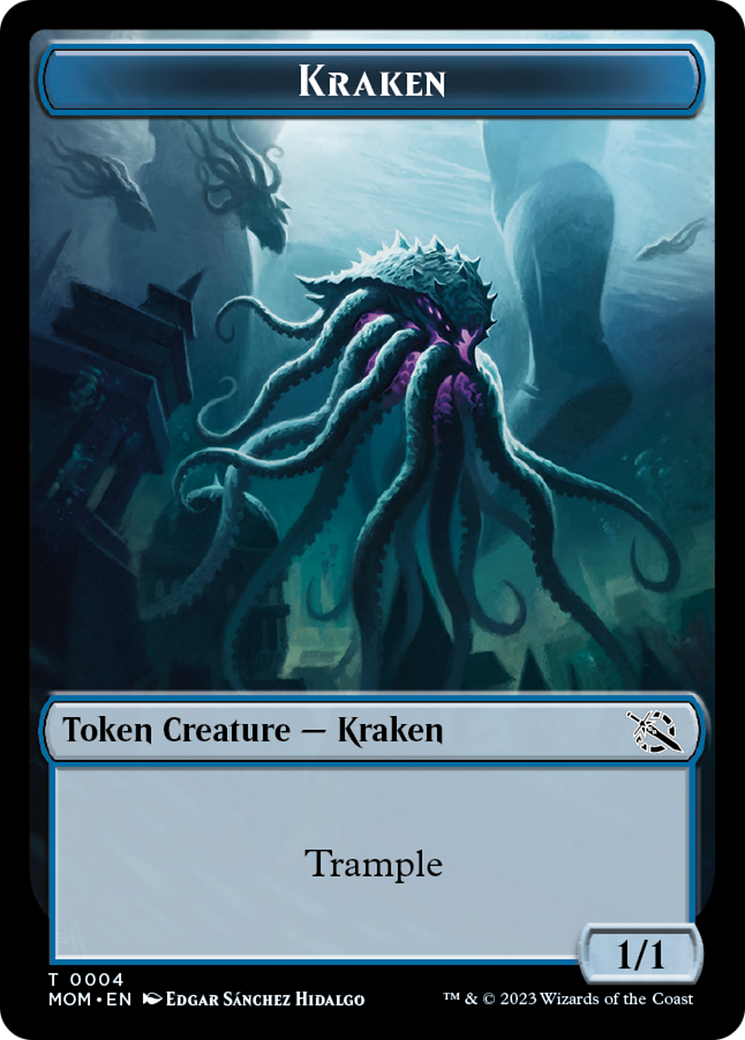 Monk // Kraken Double-Sided Token [March of the Machine Tokens] - The Mythic Store | 24h Order Processing