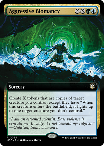 Aggressive Biomancy (Extended Art) (Ripple Foil) [Modern Horizons 3 Commander] - The Mythic Store | 24h Order Processing