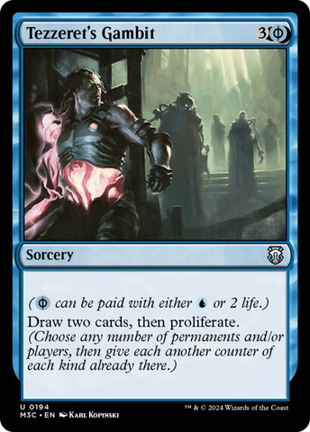 Tezzeret's Gambit (Ripple Foil) [Modern Horizons 3 Commander] - The Mythic Store | 24h Order Processing