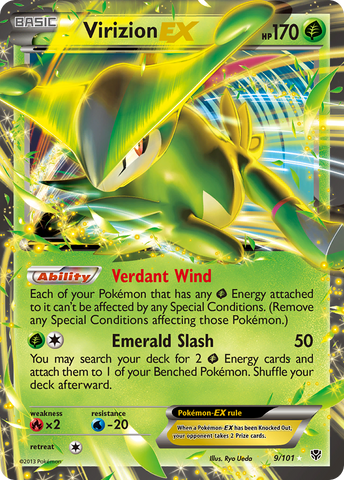 Virizion EX (9/101) [Black & White: Plasma Blast] - The Mythic Store | 24h Order Processing