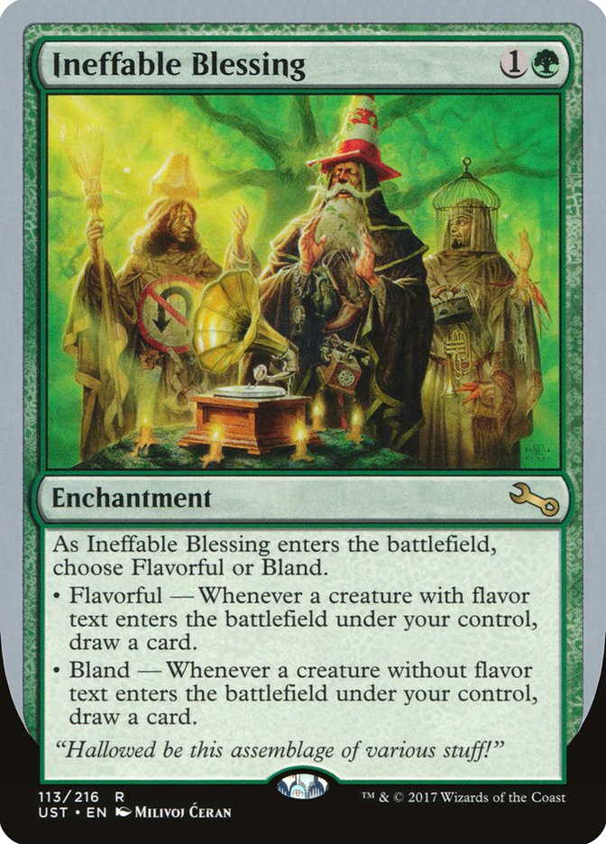 Ineffable Blessing ("choose Flavorful or Bland") [Unstable] - The Mythic Store | 24h Order Processing