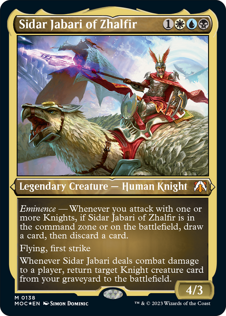 Sidar Jabari of Zhalfir (Display Commander) [March of the Machine Commander] - The Mythic Store | 24h Order Processing