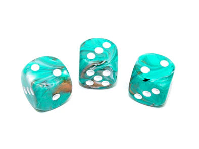 Marble 16mm D6 (12 dice) - The Mythic Store | 24h Order Processing