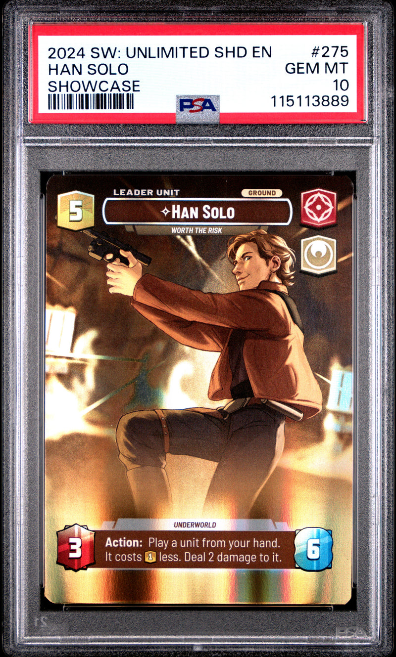 Han Solo - Worth the Risk (275) (Showcase) (275) [Shadows of the Galaxy] - Scan (Slab) 10402