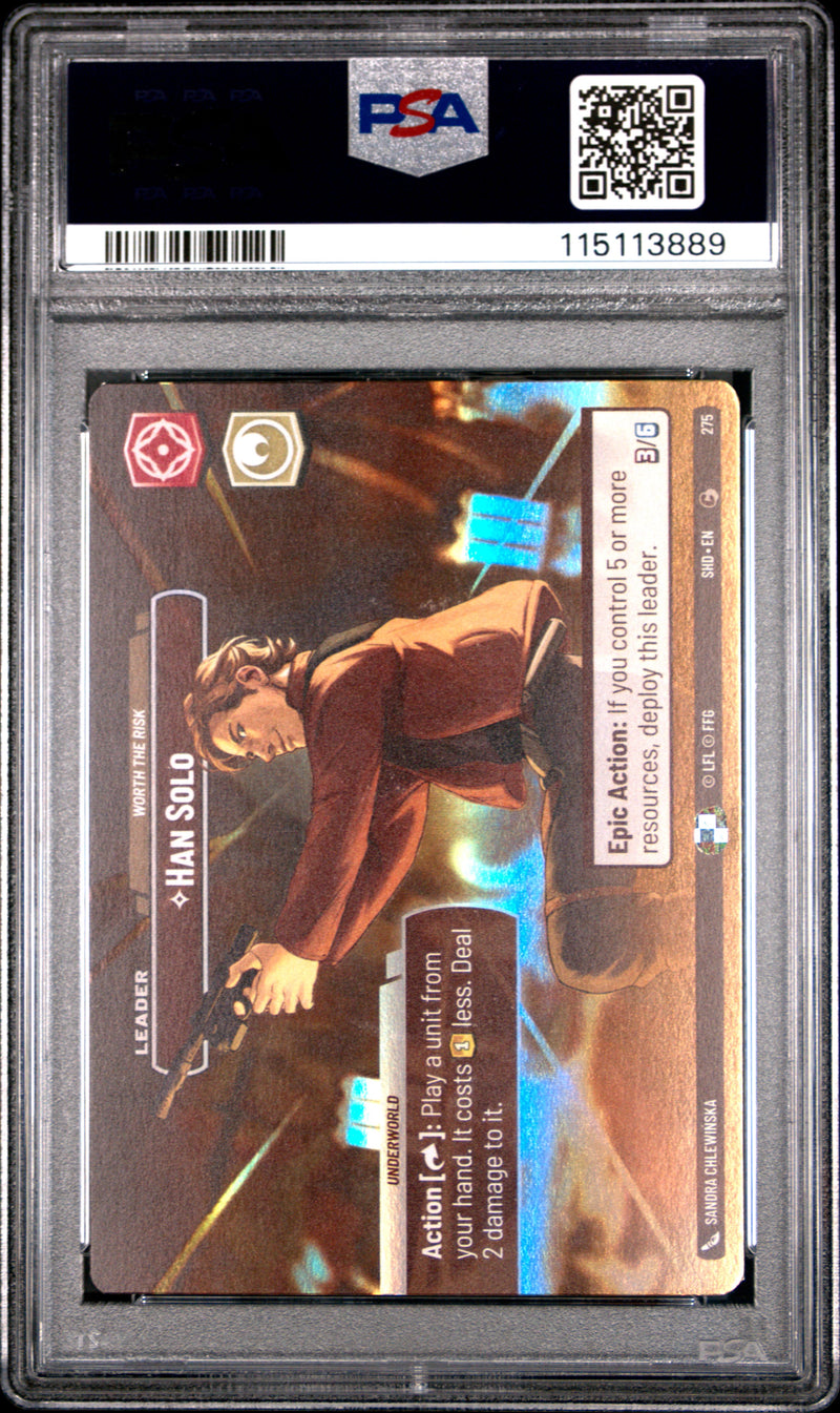 Han Solo - Worth the Risk (275) (Showcase) (275) [Shadows of the Galaxy] - Scan (Slab) 10402