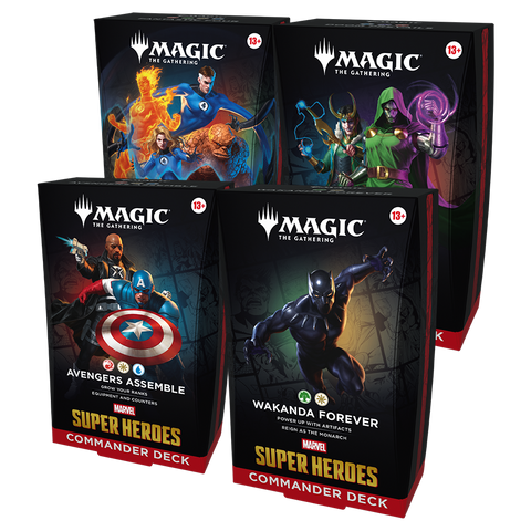 Universes Beyond: Marvel Super Heroes - Commander Deck (Set of 4)