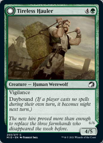 Tireless Hauler // Dire-Strain Brawler [Innistrad: Midnight Hunt] - The Mythic Store | 24h Order Processing