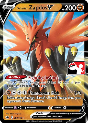Galarian Zapdos V (080/198) [Prize Pack Series One] - The Mythic Store | 24h Order Processing