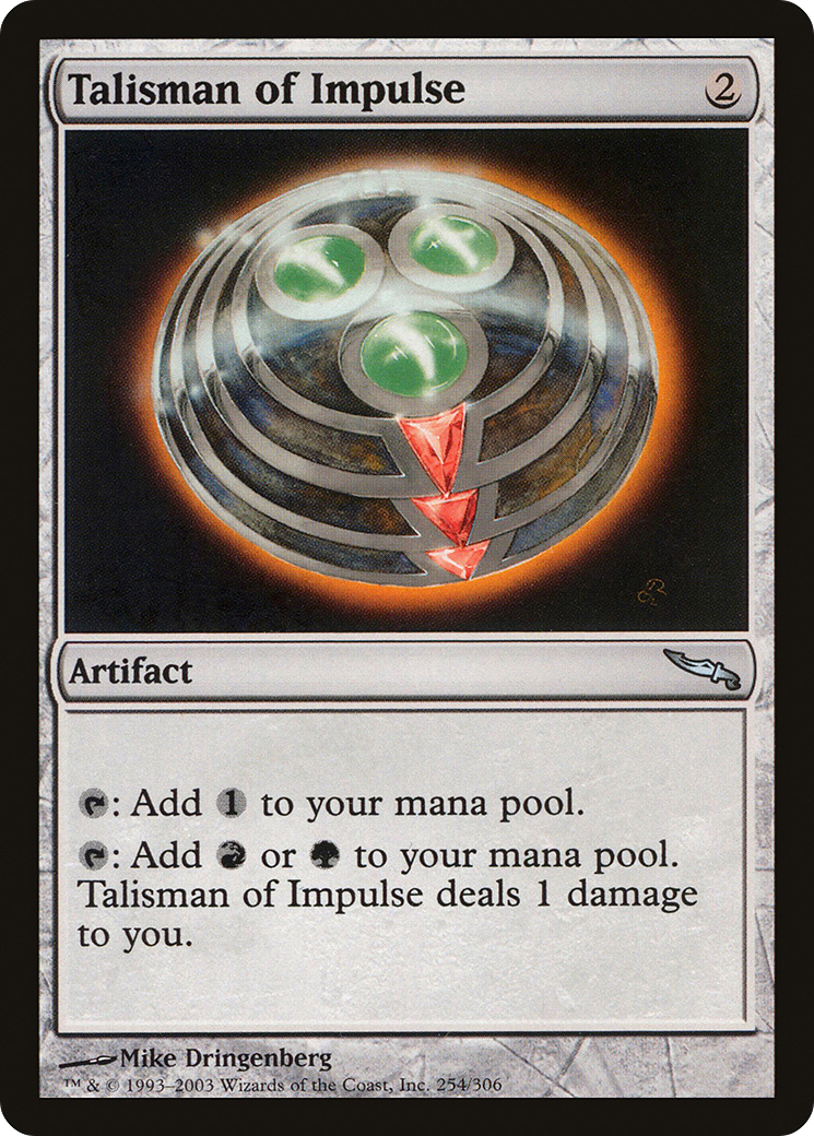 Talisman of Impulse [Mirrodin] - The Mythic Store | 24h Order Processing