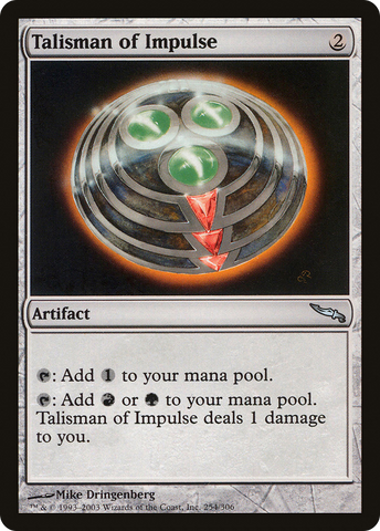 Talisman of Impulse [Mirrodin] - The Mythic Store | 24h Order Processing