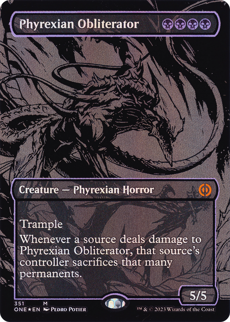 Phyrexian Obliterator (Oil Slick Raised Foil) [Phyrexia: All Will Be One] - The Mythic Store | 24h Order Processing