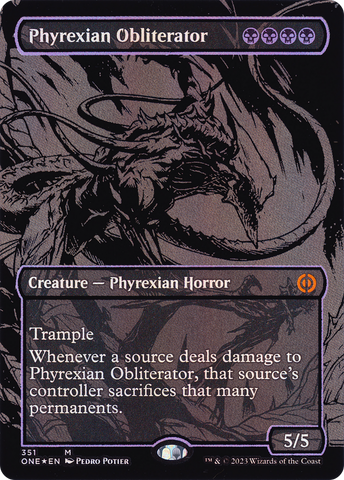 Phyrexian Obliterator (Oil Slick Raised Foil) [Phyrexia: All Will Be One] - The Mythic Store | 24h Order Processing