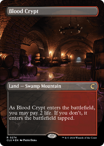 Blood Crypt (Borderless) [Ravnica: Clue Edition] - The Mythic Store | 24h Order Processing