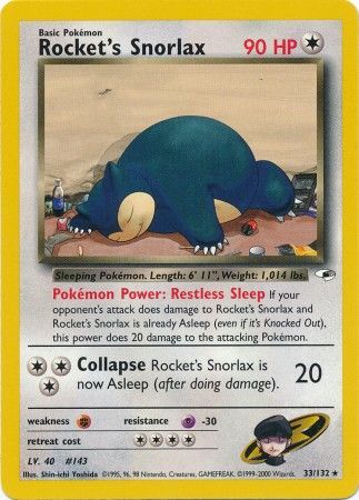 Rocket's Snorlax (33/132) [Gym Heroes Unlimited] - The Mythic Store | 24h Order Processing