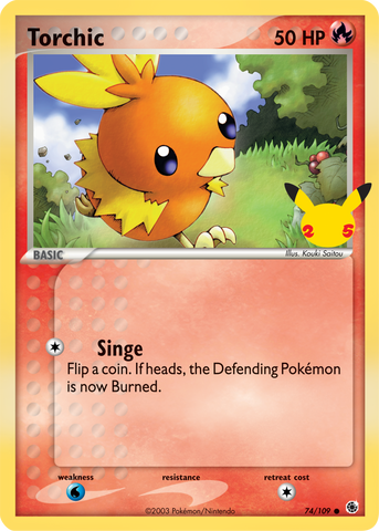 Torchic (74/109) (Jumbo Card) [First Partner Pack] - The Mythic Store | 24h Order Processing