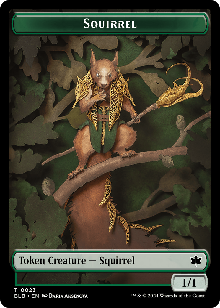 Squirrel // Darkstar Augur Double-Sided Token [Bloomburrow Tokens] - The Mythic Store | 24h Order Processing