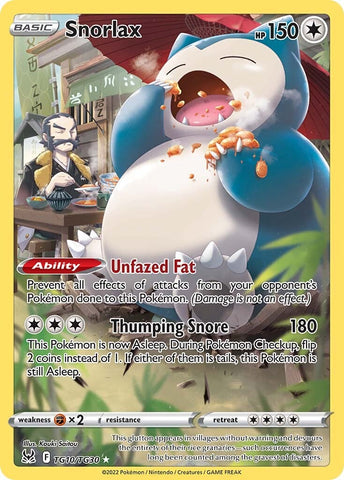 Snorlax (TG10/TG30) [Sword & Shield: Lost Origin] - The Mythic Store | 24h Order Processing