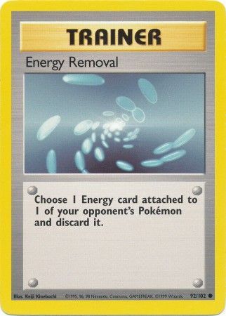Energy Removal (92/102) [Base Set Unlimited] - The Mythic Store | 24h Order Processing