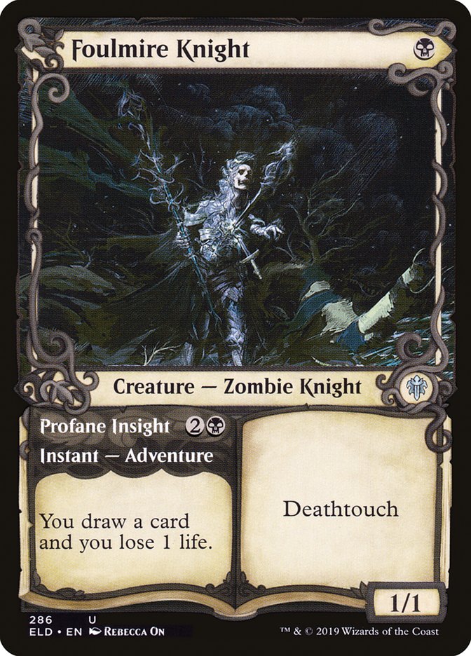 Foulmire Knight // Profane Insight (Showcase) [Throne of Eldraine] - The Mythic Store | 24h Order Processing
