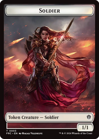 Soldier // Shark Double-Sided Token [Reality Fracture Commander Tokens] - The Mythic Store | 24h Order Processing