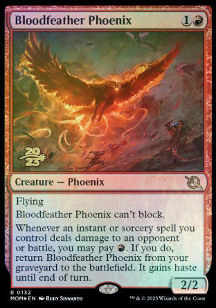 Bloodfeather Phoenix [March of the Machine Prerelease Promos] - The Mythic Store | 24h Order Processing