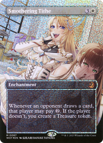 Smothering Tithe (Anime Borderless) (Confetti Foil) [Wilds of Eldraine: Enchanting Tales] - The Mythic Store | 24h Order Processing