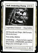 Ruff, Underdog Champ [Mystery Booster Playtest Cards] - The Mythic Store | 24h Order Processing
