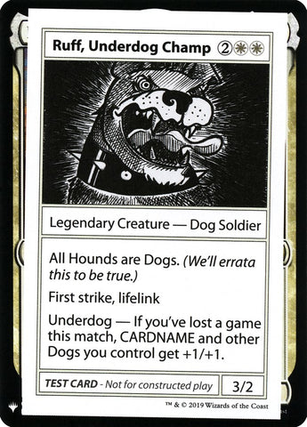 Ruff, Underdog Champ [Mystery Booster Playtest Cards] - The Mythic Store | 24h Order Processing