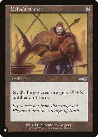 Belbe's Armor [The List] - The Mythic Store | 24h Order Processing