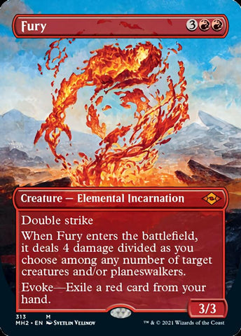 Fury (Borderless Alternate Art) [Modern Horizons 2] - The Mythic Store | 24h Order Processing
