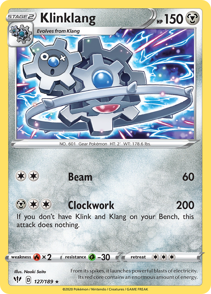 Klinklang (127/189) [Sword & Shield: Darkness Ablaze] - The Mythic Store | 24h Order Processing