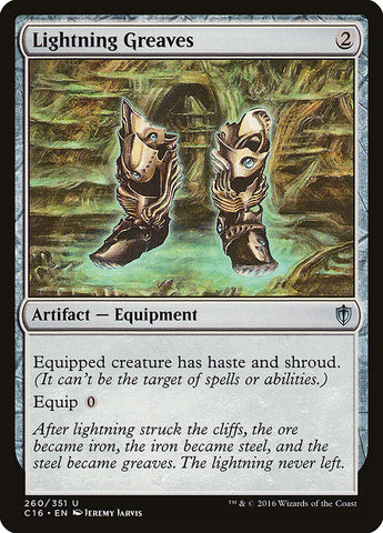 Lightning Greaves [Commander 2016] - The Mythic Store | 24h Order Processing