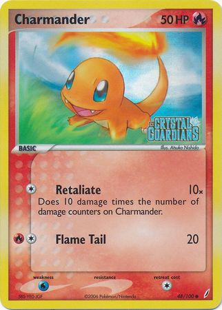 Charmander (48/100) (Stamped) [EX: Crystal Guardians] - The Mythic Store | 24h Order Processing