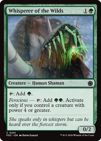 Whisperer of the Wilds [Foundations Commander] - The Mythic Store | 24h Order Processing
