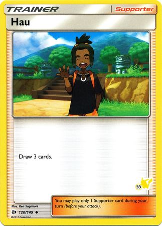 Hau (120/149) (Pikachu Stamp #33) [Battle Academy 2020] - The Mythic Store | 24h Order Processing