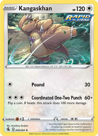 Kangaskhan (204/264) [Sword & Shield: Fusion Strike] - The Mythic Store | 24h Order Processing