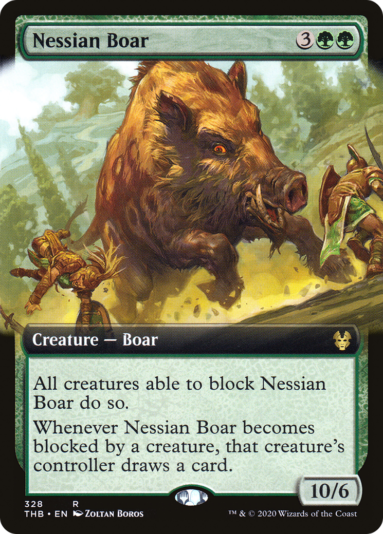 Nessian Boar (Extended Art) [Theros Beyond Death] - The Mythic Store | 24h Order Processing