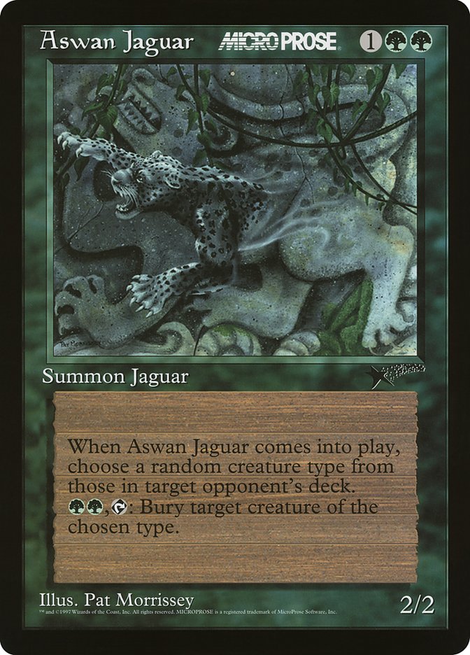 Aswan Jaguar [MicroProse Promos] - The Mythic Store | 24h Order Processing