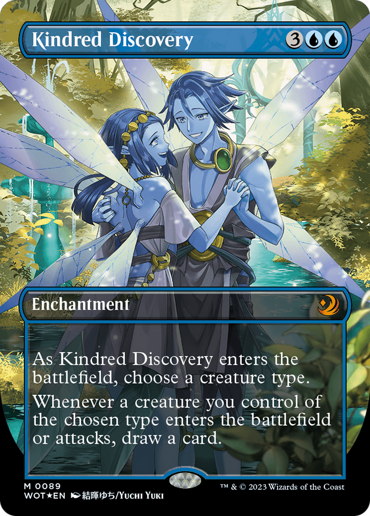 Kindred Discovery (Anime Borderless) (Confetti Foil) [Wilds of Eldraine: Enchanting Tales] - The Mythic Store | 24h Order Processing