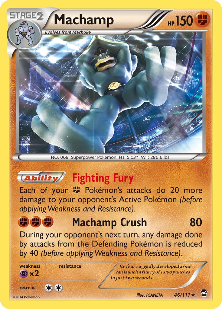 Machamp (46/111) (Cosmos Holo) (Blister Exclusive) [XY: Furious Fists] - The Mythic Store | 24h Order Processing