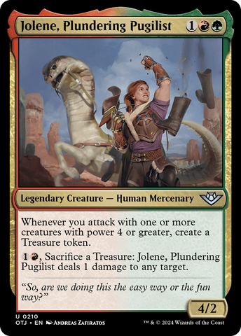 Jolene, Plundering Pugilist [Outlaws of Thunder Junction] - The Mythic Store | 24h Order Processing