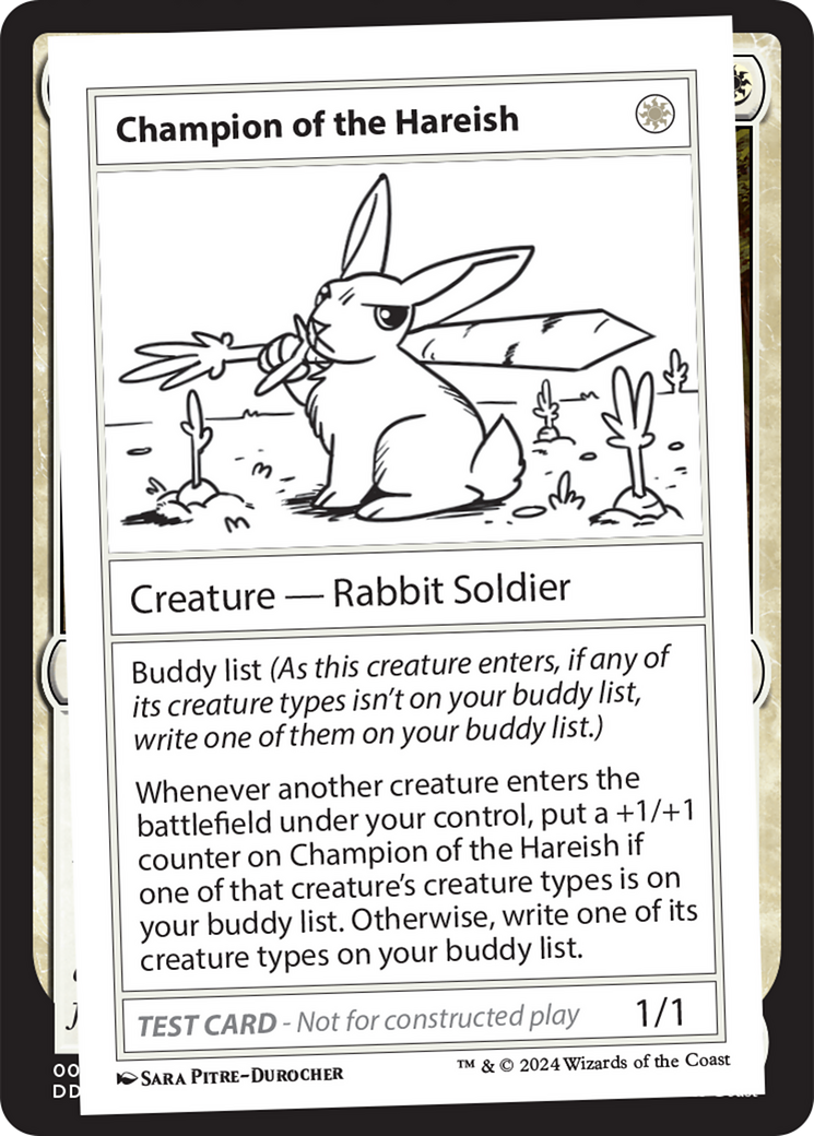 Champion of the Hareish [Mystery Booster 2 Playtest Cards] - The Mythic Store | 24h Order Processing