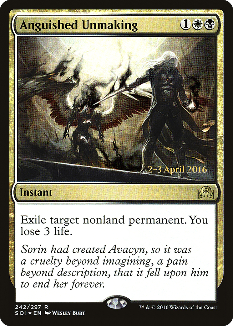Anguished Unmaking [Shadows over Innistrad Prerelease Promos] - The Mythic Store | 24h Order Processing