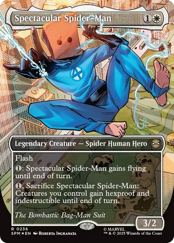 Spectacular Spider-Man (0236) (Borderless) (Textured Foil) [Marvel's Spider-Man] - The Mythic Store | 24h Order Processing