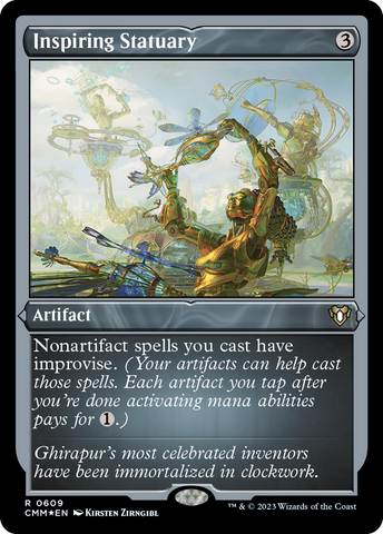 Inspiring Statuary (Foil Etched) [Commander Masters] - The Mythic Store | 24h Order Processing