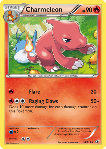 Charmeleon (18/113) [Black & White: Legendary Treasures] - The Mythic Store | 24h Order Processing