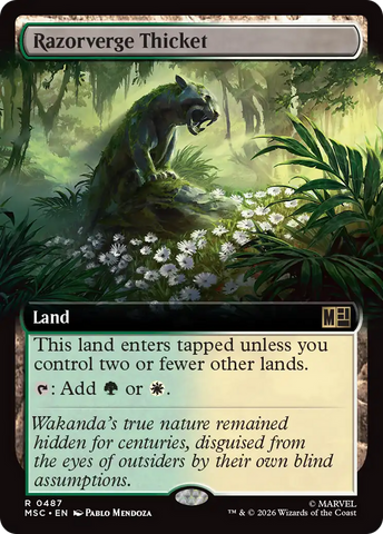 Razorverge Thicket (Extended Art) [Marvel Super Heroes Commander] - The Mythic Store | 24h Order Processing