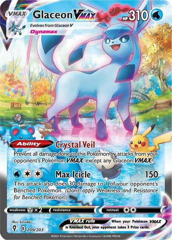Glaceon VMAX (209/203) [Sword & Shield: Evolving Skies] - The Mythic Store | 24h Order Processing