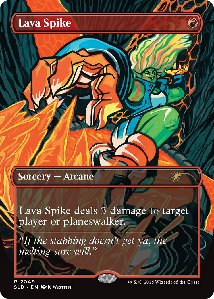 Lava Spike (2049) (Rainbow Foil) [Secret Lair Drop Series] - The Mythic Store | 24h Order Processing